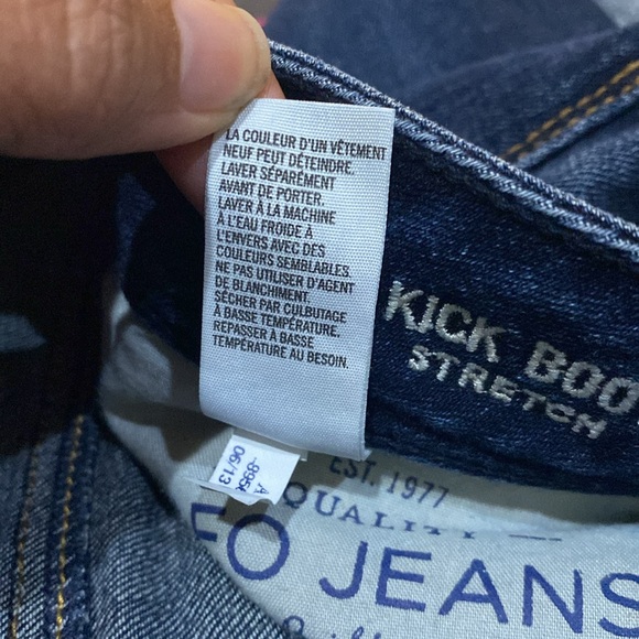 American Eagles Outfitters Kick Boot Stretch Size 8 Closing Zip/Button 5 Pockets - Picture 9 of 11